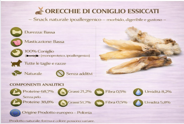 Orecchie di Coniglio CON PELO/SENZA PELO